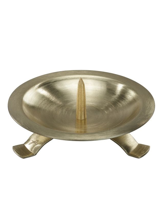 Kerzenleuchter Dreifuß goldfarben, D 9cm