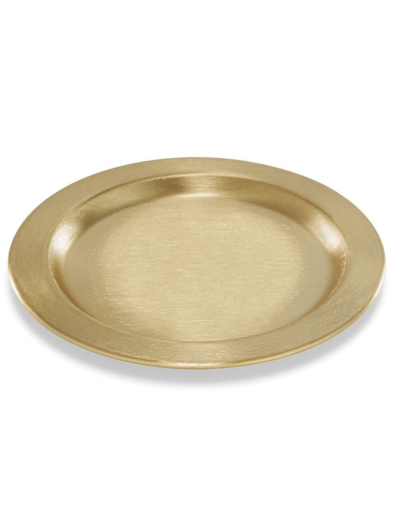 Kerzenteller goldfarben, D 11cm € Kerzenleuchter Goldfarben 1868 WikaKerzen
