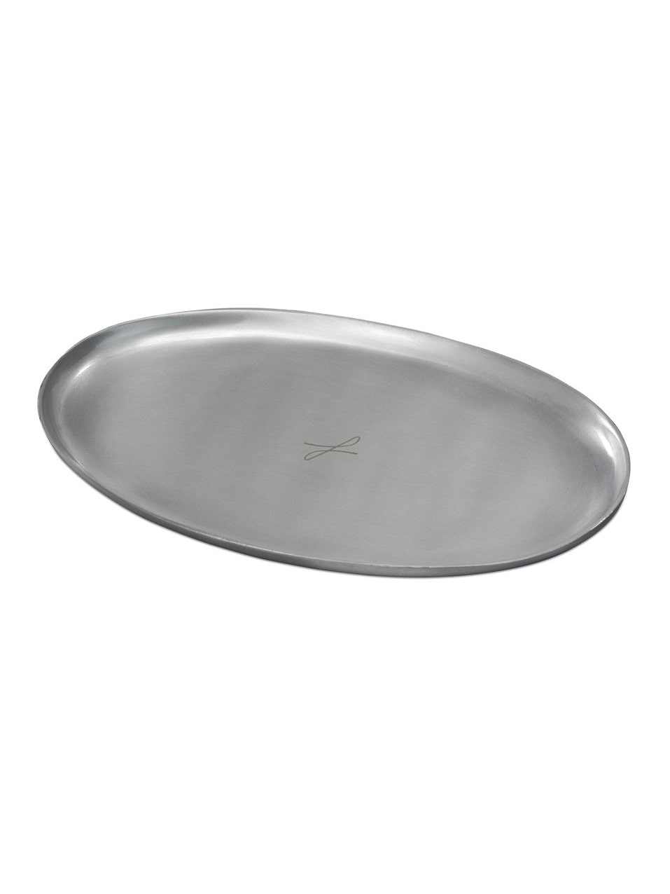 Kerzenteller silberfarben, oval 10 x 17cm € Kerzenleuchter Silberfarben 1896 WikaKerzen