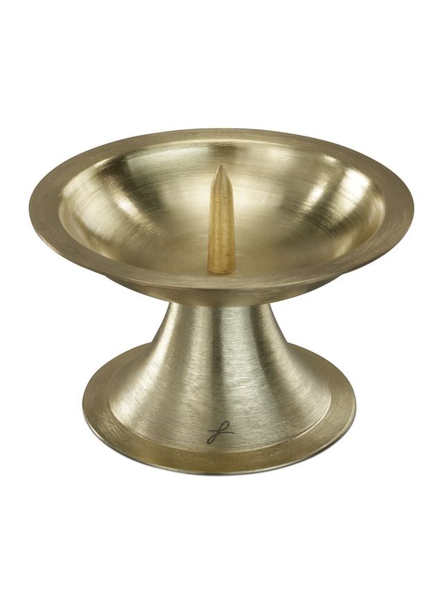 Kerzenleuchter goldfarben, D 9cm € Kerzenleuchter für Kerzen Ø bis 5cm 1929 WikaKerzen