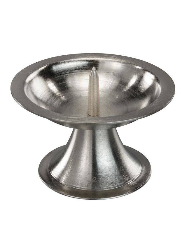 Kerzenleuchter silberfarben, D 9cm € Kerzenleuchter für Kerzen Ø bis 5cm 1931 WikaKerzen
