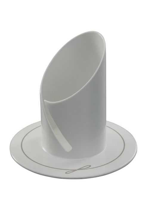 weißer Kerzenleuchter aus Metall für 4cm Kerzen, stabiles Design, handgefertigt, sicher und ideal für Taufen und Kommunionen