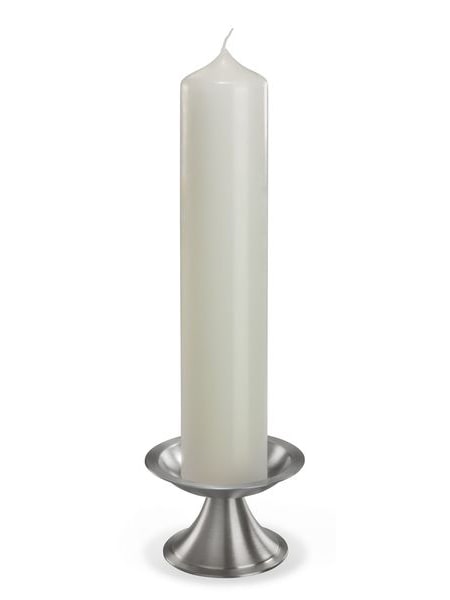 Kerzenleuchter silberfarben, D 110mm € Kerzenleuchter für Kerzen Ø bis 10cm 1941 WikaKerzen