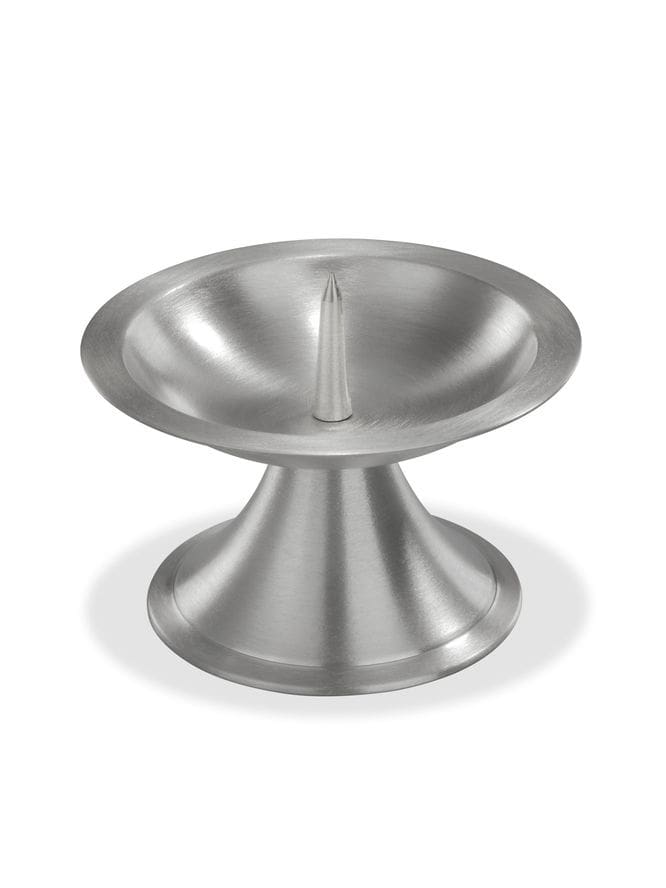 Kerzenleuchter silberfarben, D 110mm € Kerzenleuchter für Kerzen Ø bis 10cm 1941 WikaKerzen