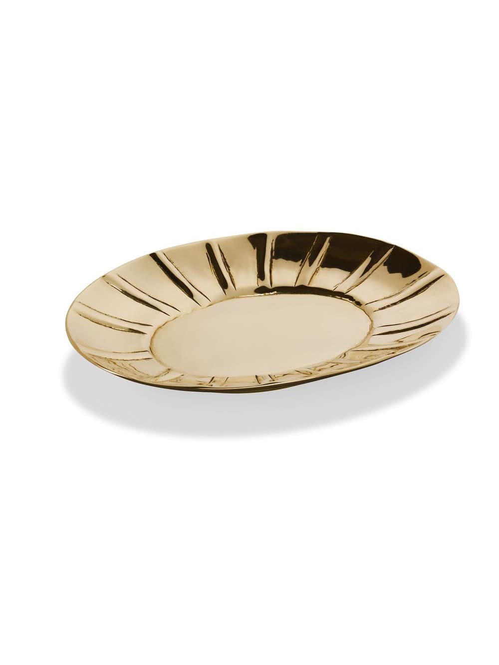 Kerzenteller goldfarben, 100 x 140mm € Kerzenleuchter Goldfarben 1946 WikaKerzen