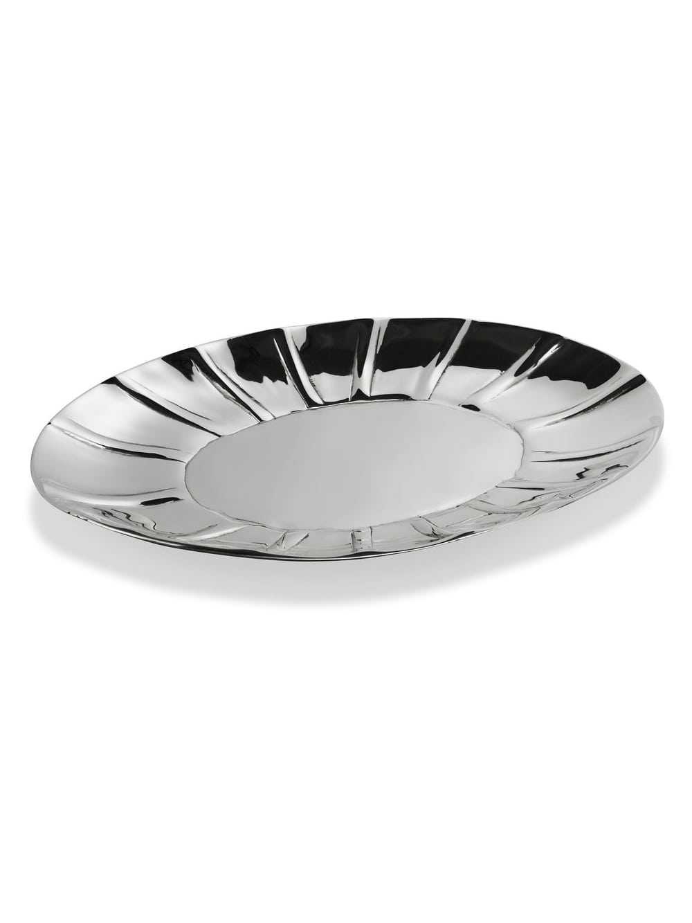 Kerzenteller silberfarben, 135 x 235mm € Kerzenteller 1949 WikaKerzen