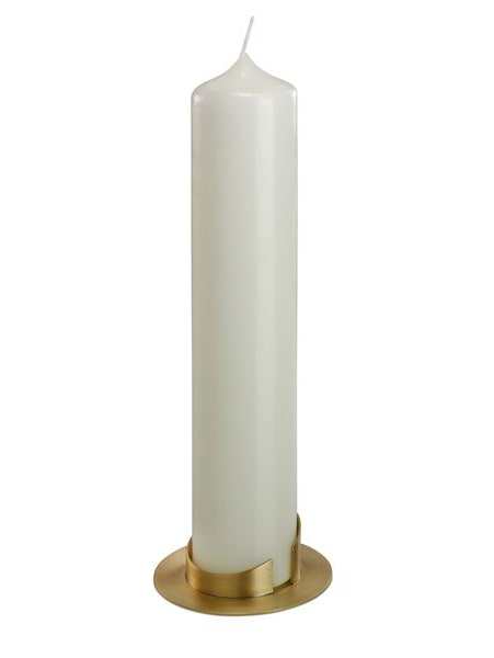 Kerzenleuchter goldfarben mit schlitz für Kerzen D 6cm € Kerzenleuchter 1952 WikaKerzen