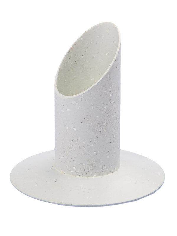 Kerzenleuchter weiß für Kerzen-D 3 cm