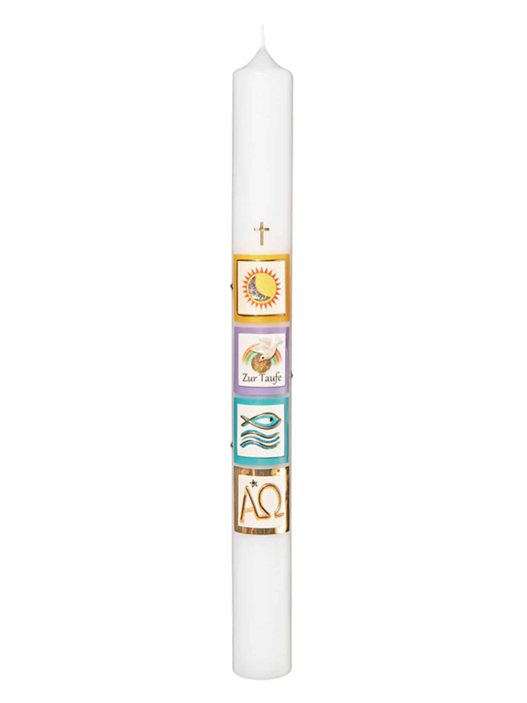 Kommunionkerzen mit Christlichen Symbolen