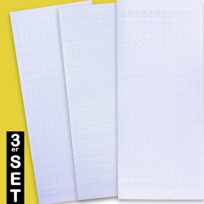 Buchstaben-Set Zum Beschriften (Weiß,Gerade)