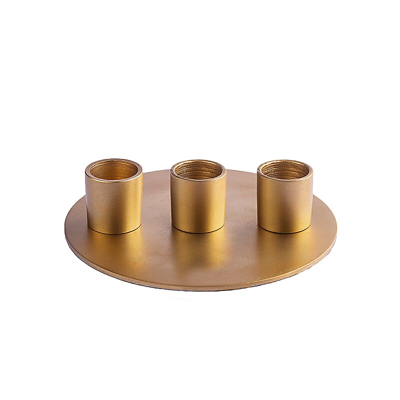 Leuchter gold für Stab- und Spitzkerzen