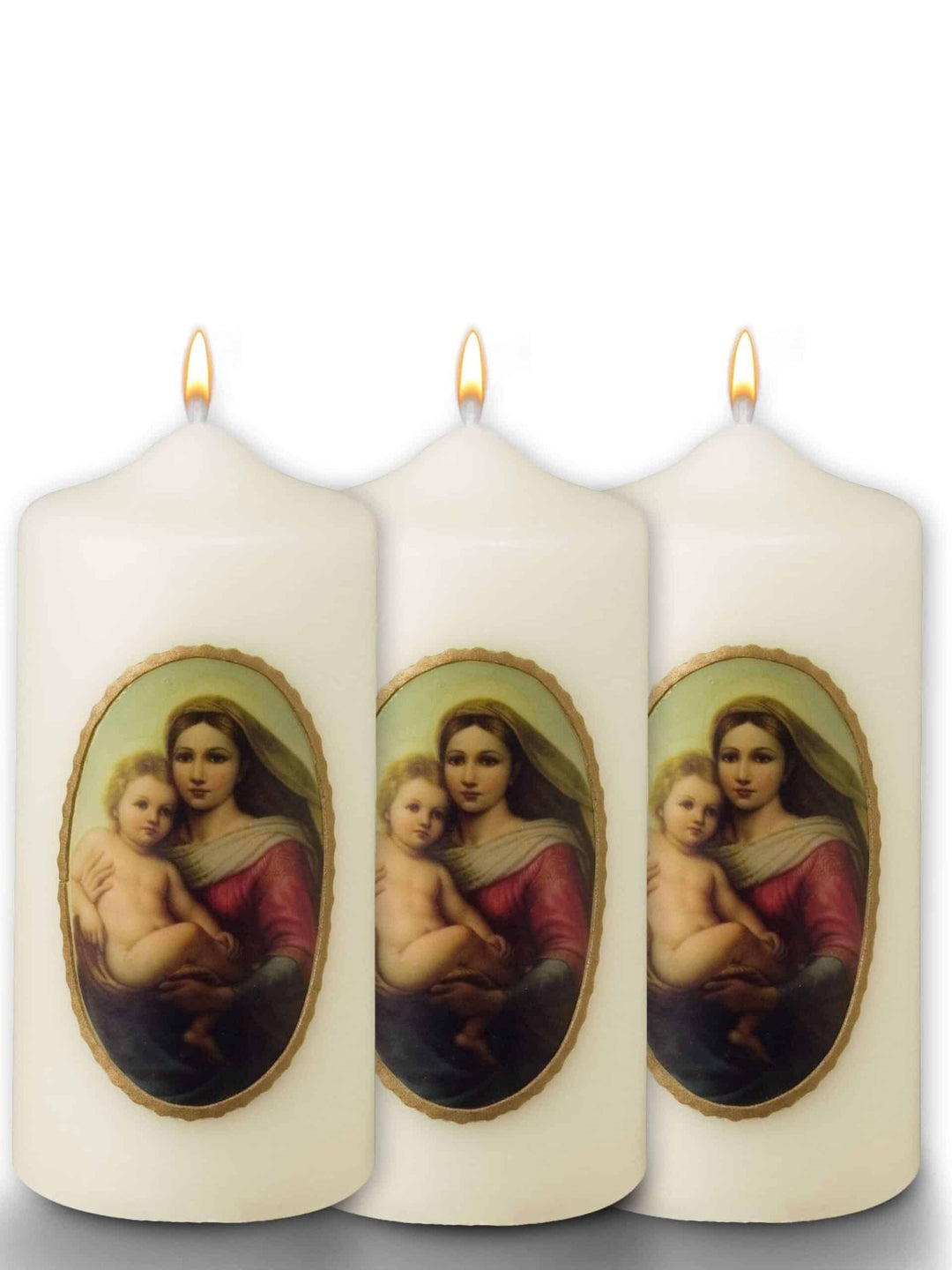 Marienkerzen traditionelle Symbole Jesuskind-G