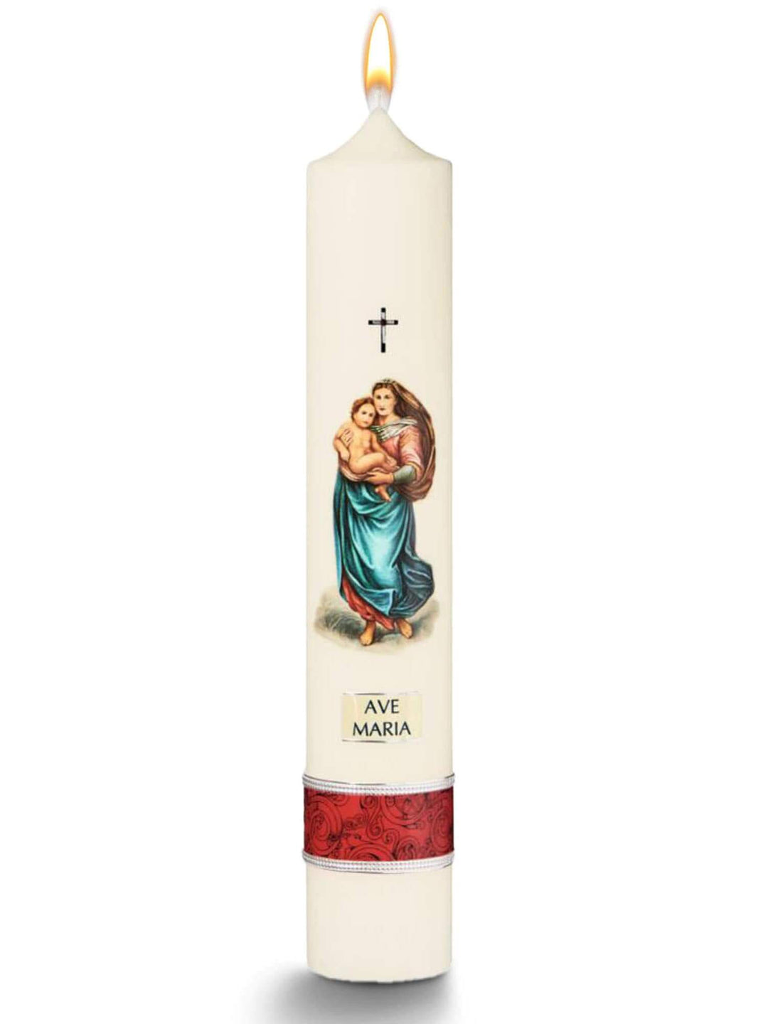 Handgefertigte Marienkerzen: Traditionelle Symbole und hochwertige Verarbeitung Maria € Marienkerzen Maria WikaKerzen