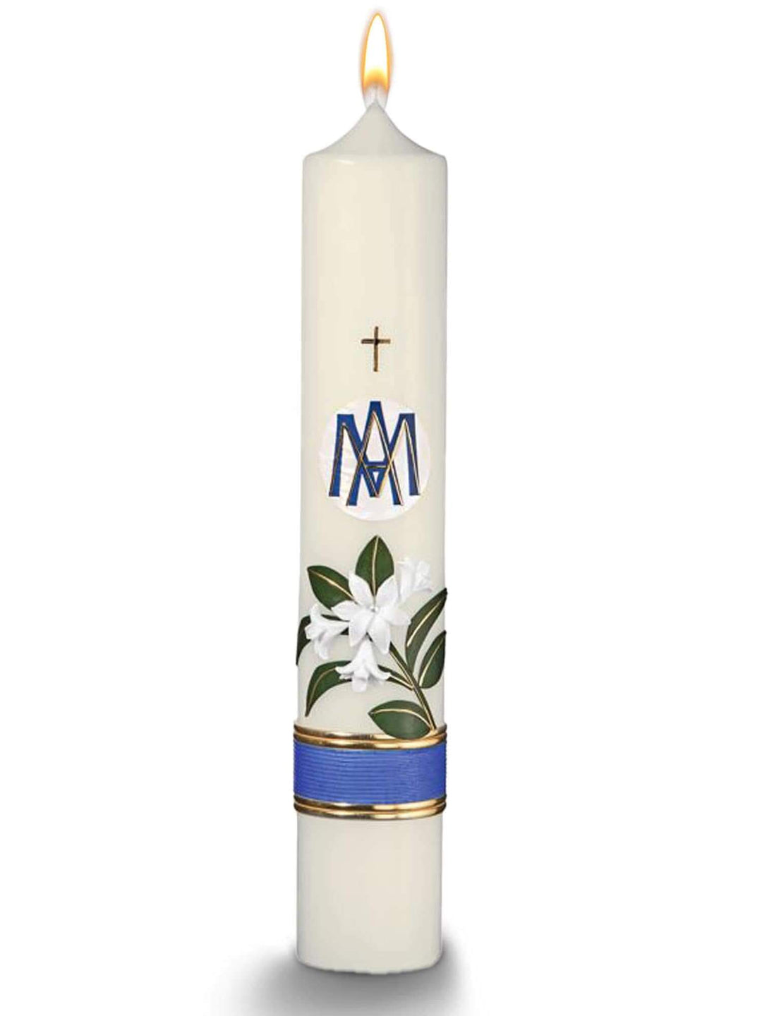 Handgefertigte Marienkerzen Perfekt für Andachten und spirituelle Momente Lilien € Marienkerzen Lilien WikaKerzen