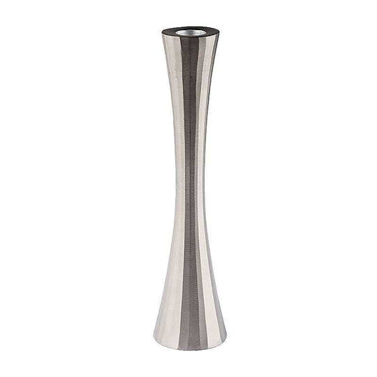 Silberfarbenener Leuchter H 24 cm € Deko 2071 WikaKerzen