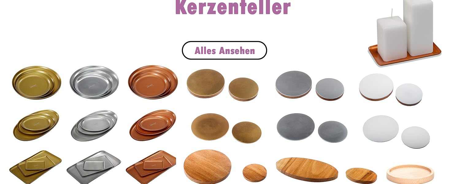 Kerzenteller Rund