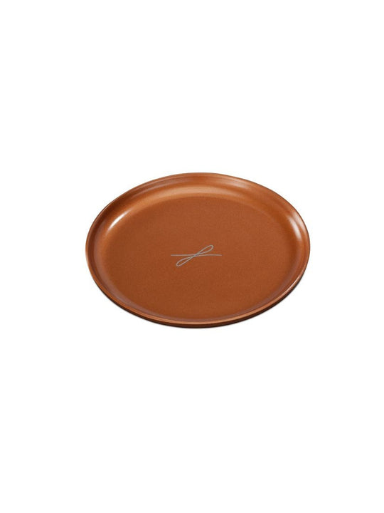 Kerzenteller rotgoldfarben, D 10cm