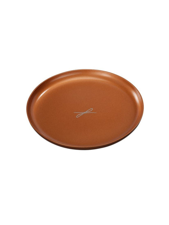Kerzenteller rotgoldfarben, D 12cm