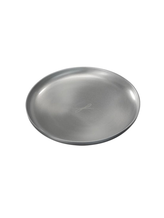 Kerzenteller silberfarben, D 12cm