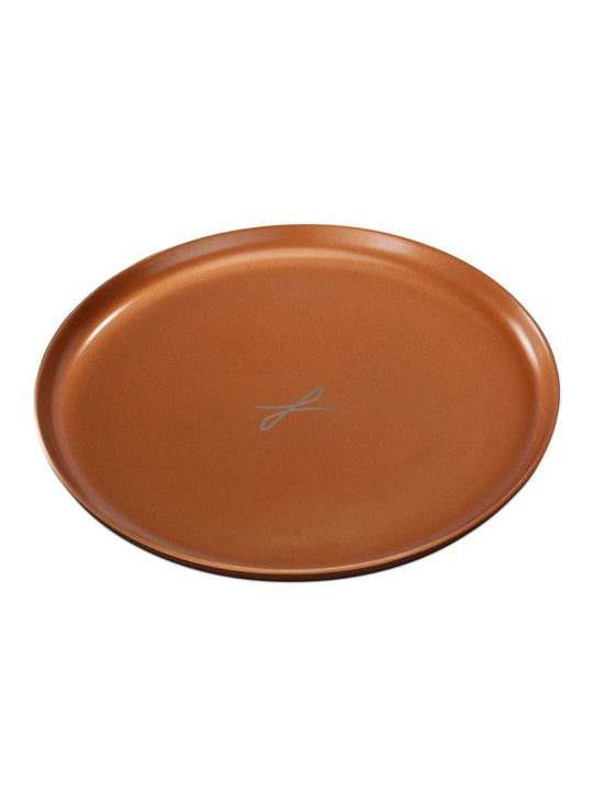 Kerzenteller rotgoldfarben, D 15cm