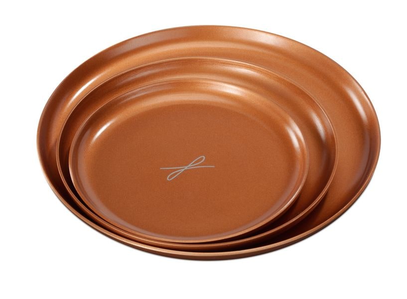 Kerzenteller rotgoldfarben, D 15cm