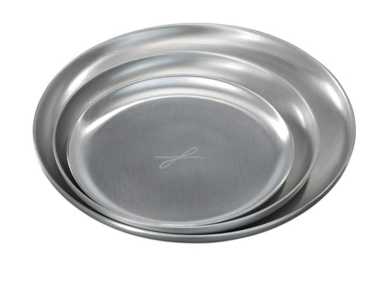 Kerzenteller silberfarben, D 10cm