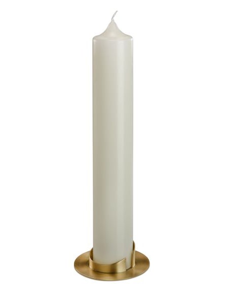 Kerzenleuchter mit Dorn goldfarben für KerzenD 5cm