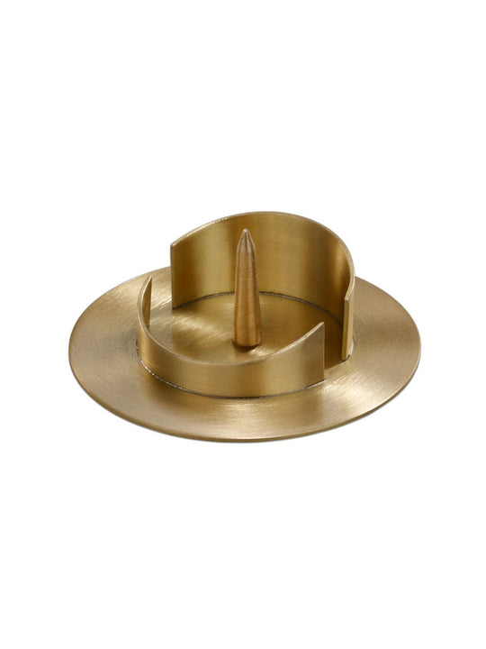 Kerzenleuchter mit Dorn goldfarben für KerzenD 5cm