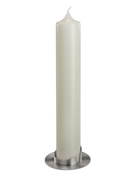 Kerzenleuchter silberfarben für Kerzen D 5cm mit Dorn
