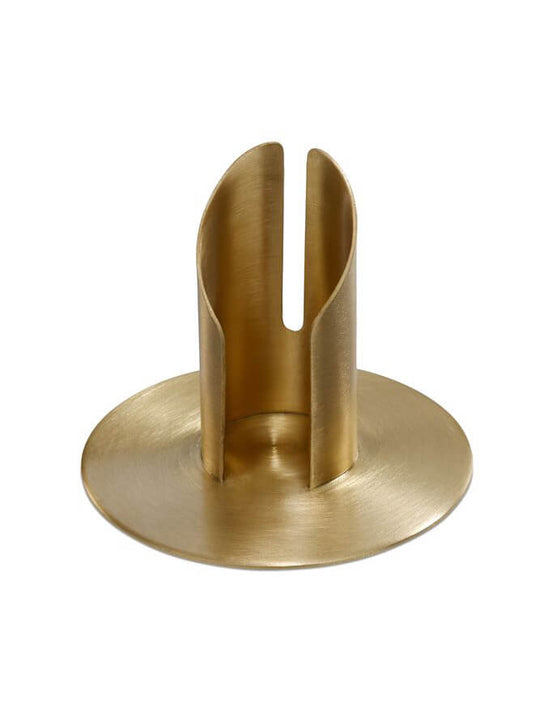 Kerzenleuchter goldfarben mit schlitz für Kerzen D 3cm