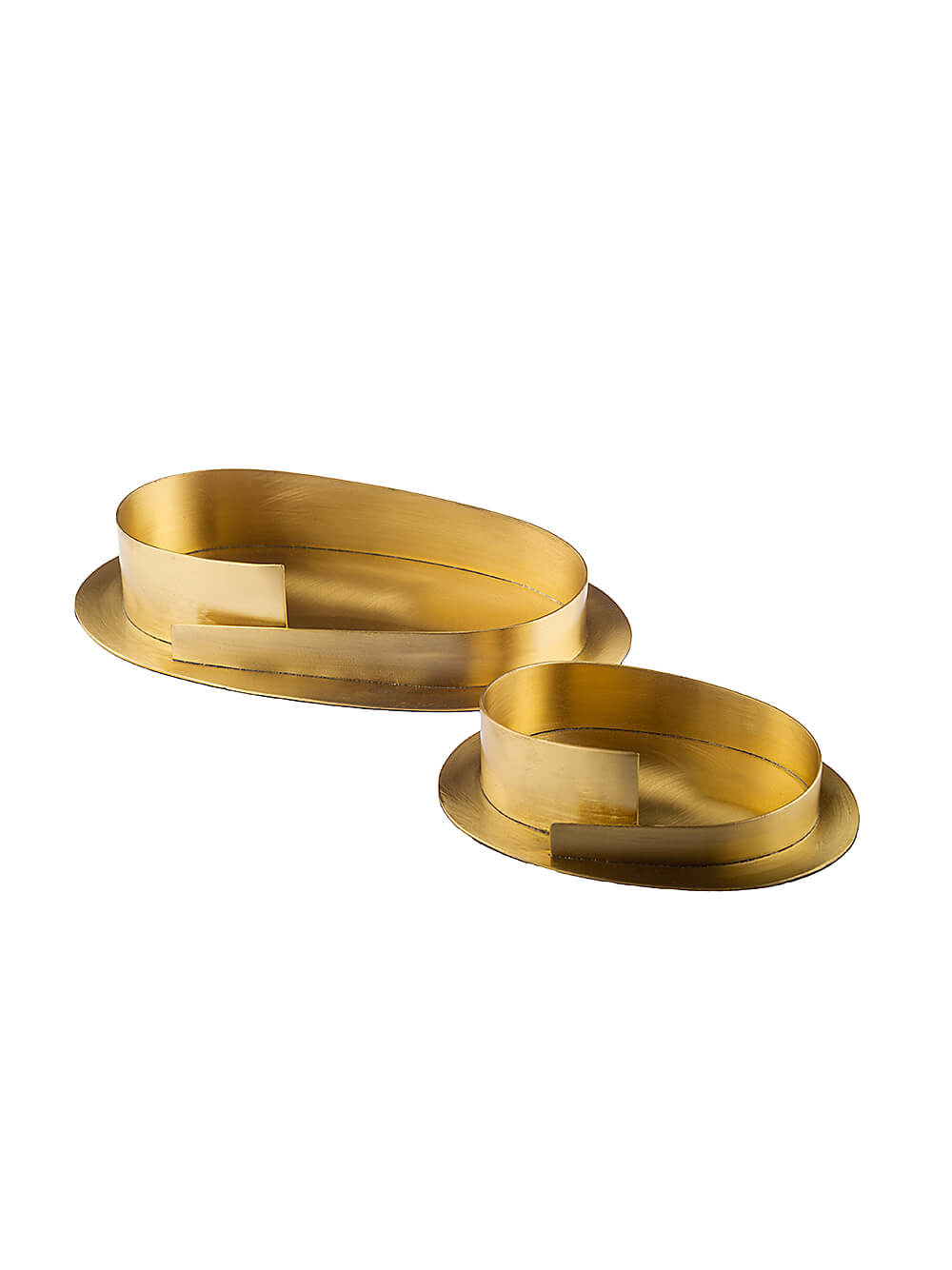 Kerzenleuchter für Ovalkerzen 7 x 14 cm Gold