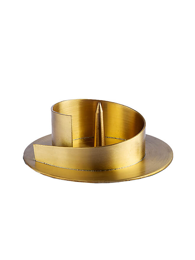 Kerzenleuchter Gold für Kerzen Ø 4 bis 8cm