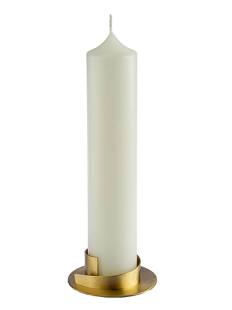 Kerzenleuchter Gold für Kerzen Ø 4 bis 8cm