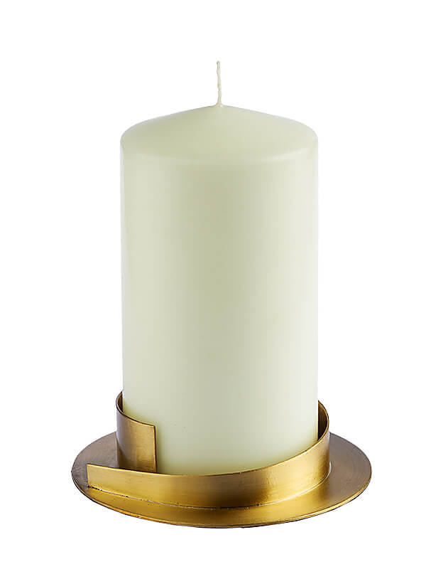 Kerzenleuchter Gold für Kerzen Ø 4 bis 8cm