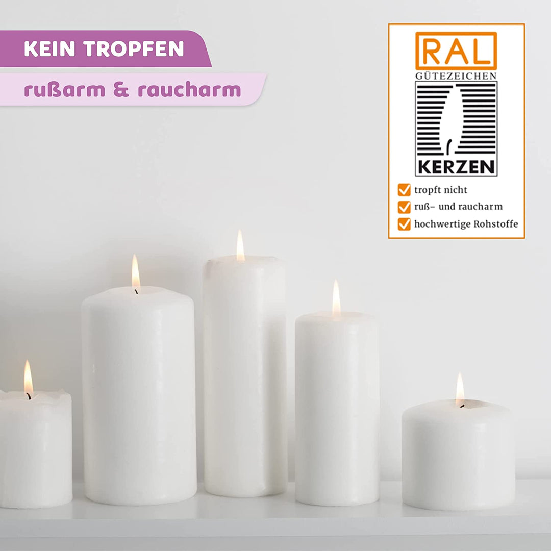 Taufkerze selber Machen Set (Regenbogen,25x7cm,Weiß)