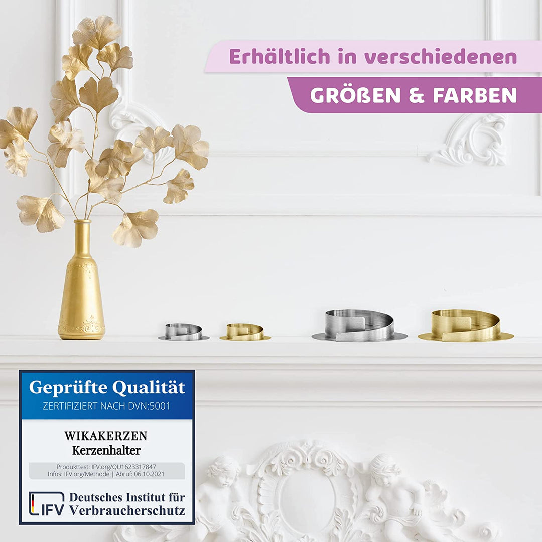 Kerzenleuchter für Kerzen - Kerzenständer in Gold & Silber