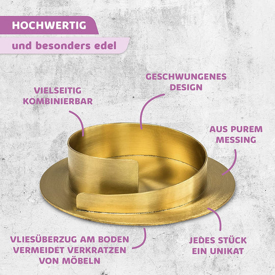 Kerzenleuchter für Kerzen - Kerzenständer in Gold & Silber