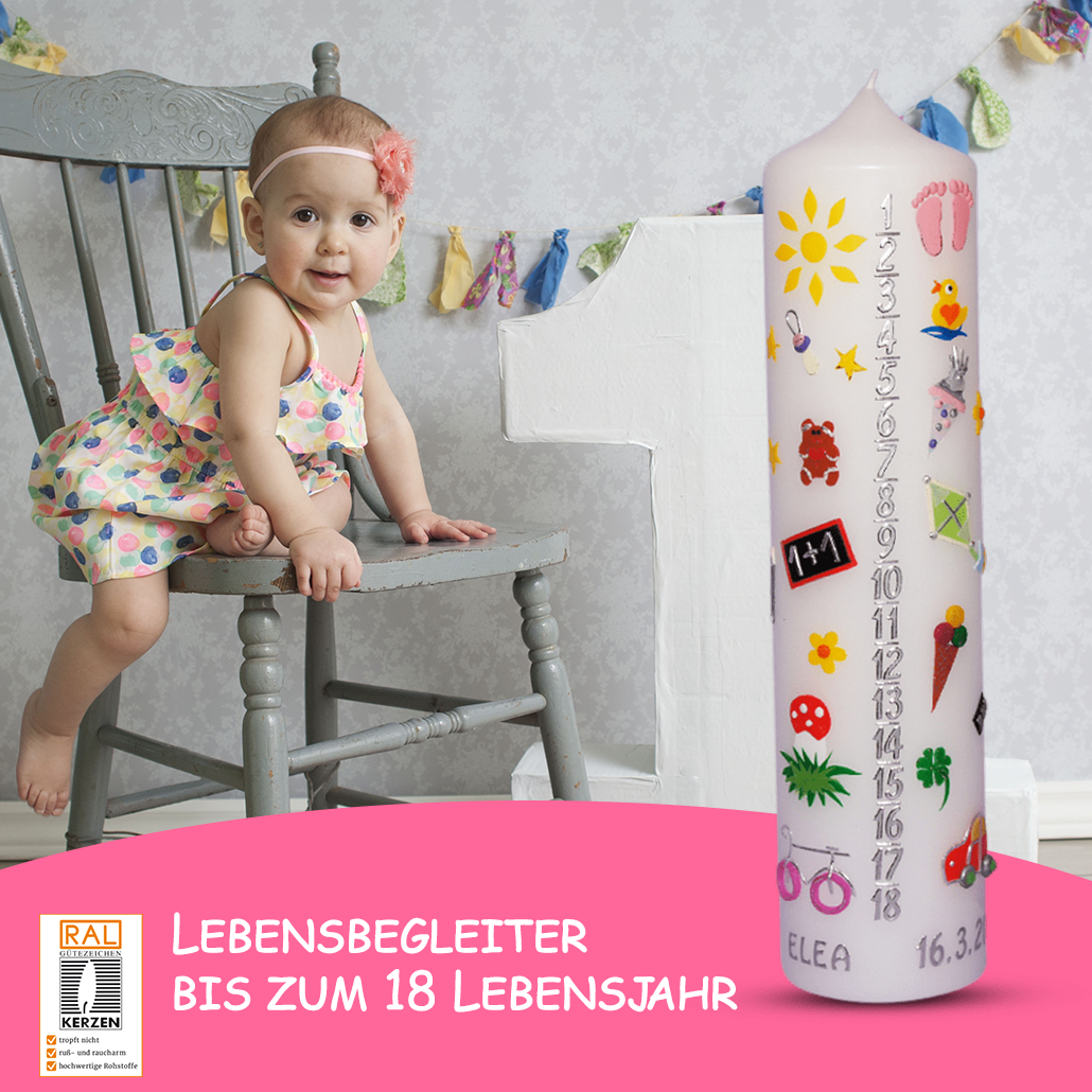 Lebenslicht, Geburtskerze, Lebenskerze  Nr. 5