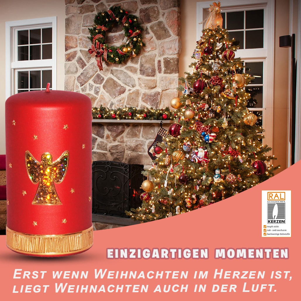 Weihnachtskerze Adventskerze Stumpe