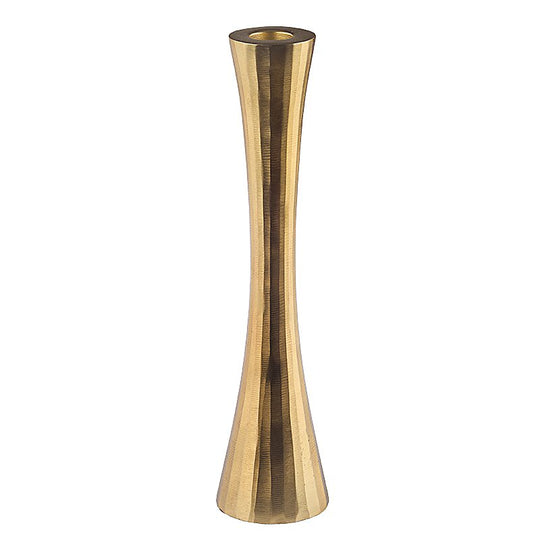 Goldfarbenener Leuchter H 24 cm