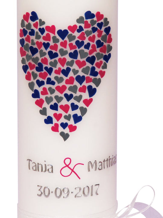 Hochzeitskerze Traukerze Brautkerze Herz 1