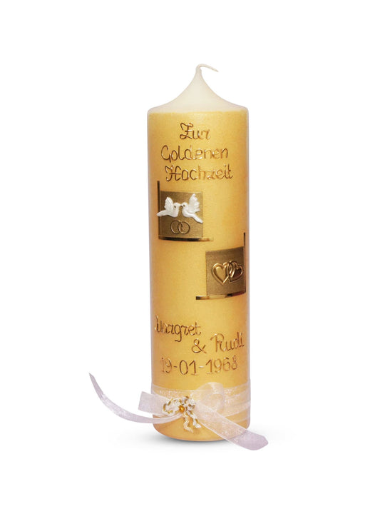 Hochzeitskerze Gold