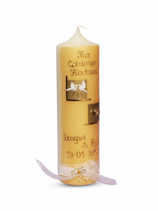 Hochzeitskerze Gold