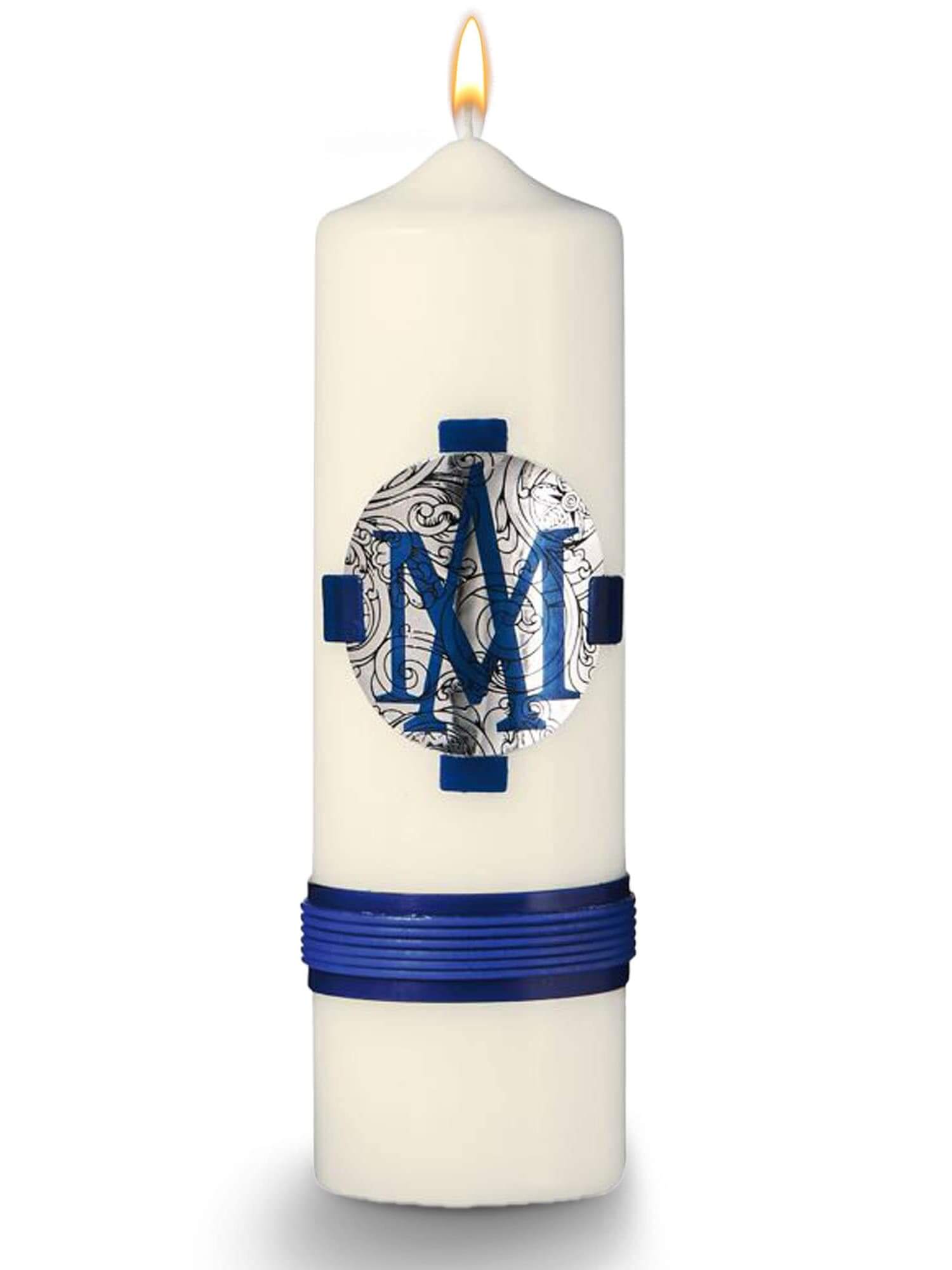 Marienkerzen: für Andachten und spirituelle Momente Krone-Marineblau € Marienkerzen Krone-Marineblau WikaKerzen
