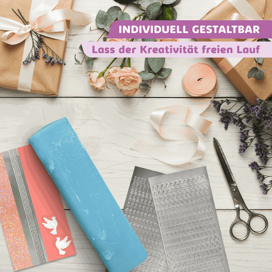Rustic Stumpenkerze-Rohling - Zur Deko oder zum Basteln € Kerzenrohling Grau-20x7 WikaKerzen