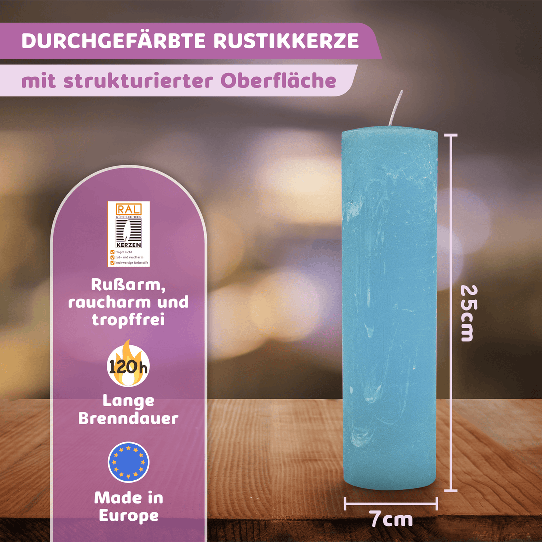 Rustic Stumpenkerze-Rohling - Zur Deko oder zum Basteln