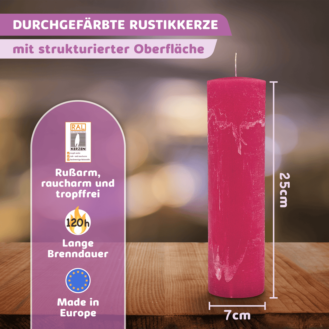 Rustic Stumpenkerze-Rohling - Zur Deko oder zum Basteln