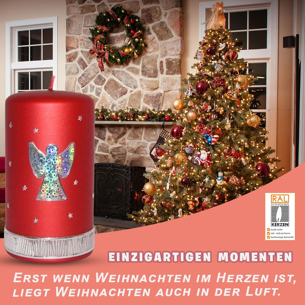 Weihnachtskerze Adventskerze Stumpe