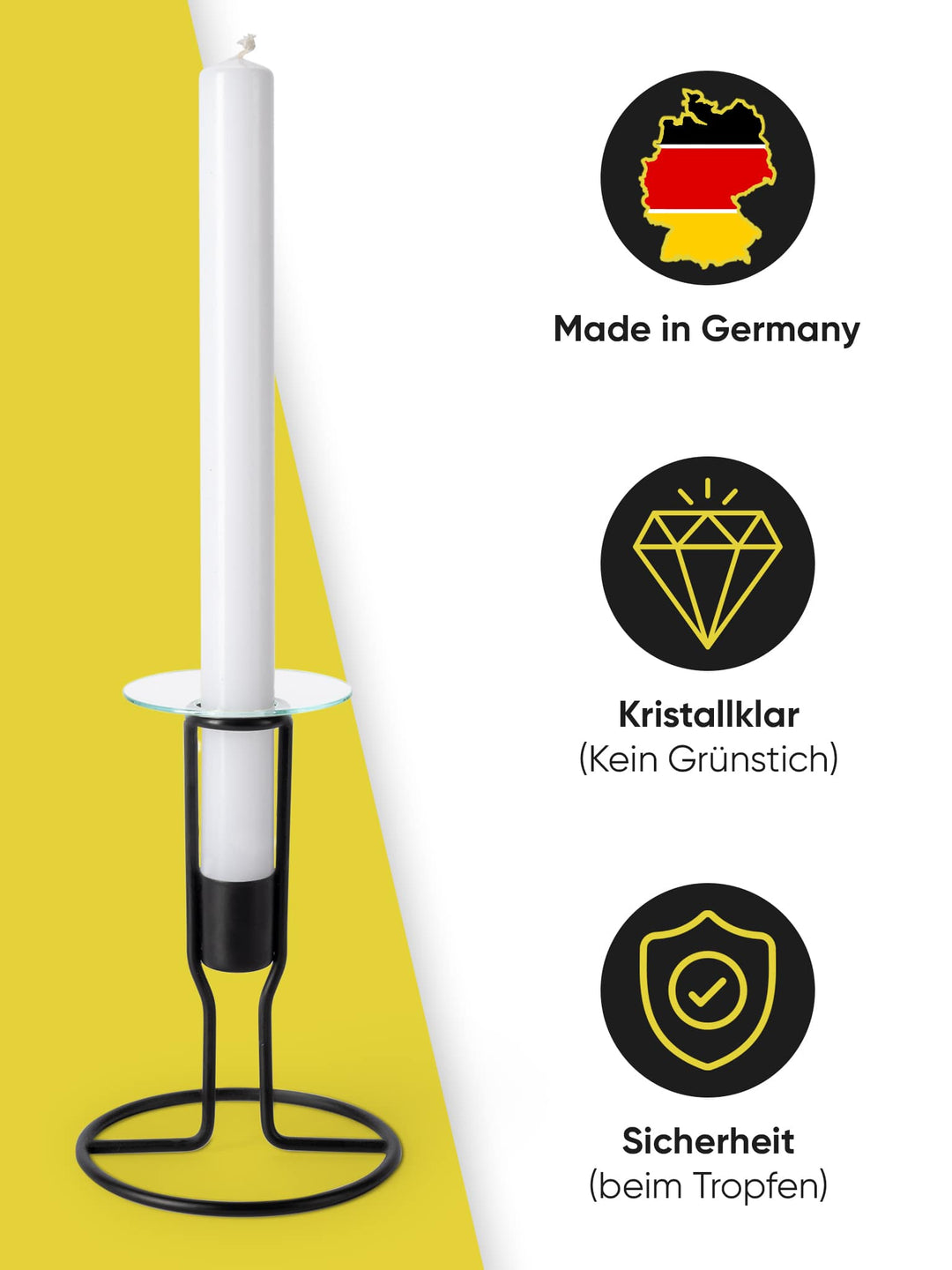 Kerzen-Tropfenfänger , Tropfschutz für Spitzkerzen