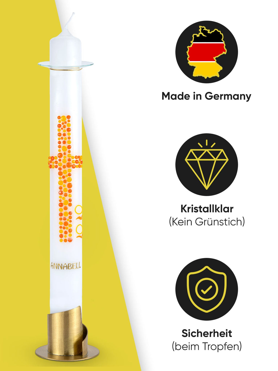 Kerzen-Tropfenfänger , Tropfschutz für Spitzkerzen